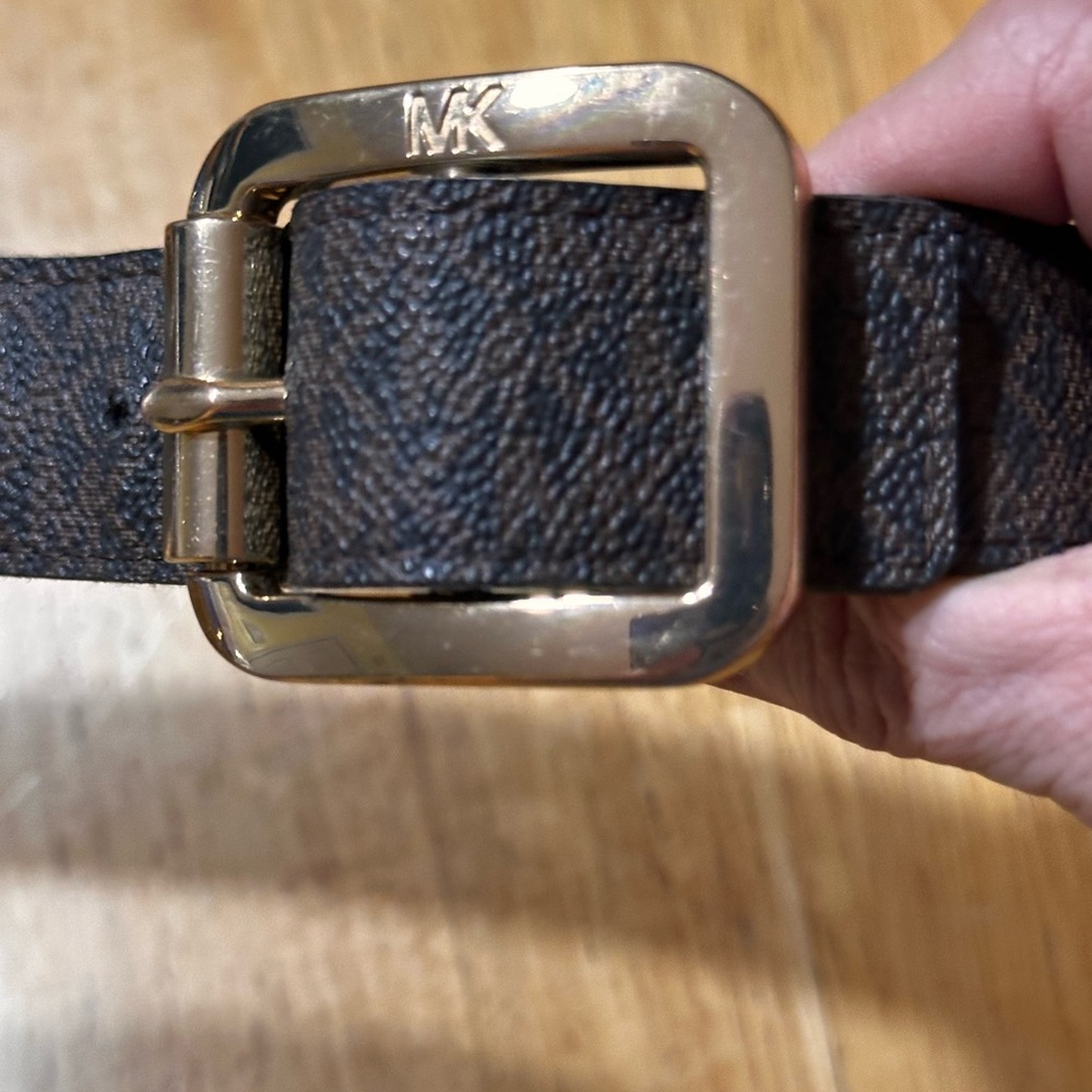 Michael Kors Dark Brown Belt Bag with Gold Buckle size s